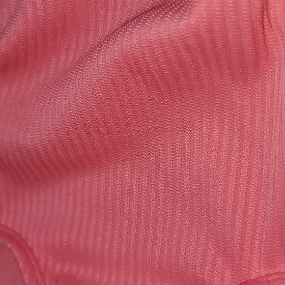 Art Class Youth Girls Peach Open Back Knot Side Ties Swimsuit, Size 4/5 XS - Picture 3 of 7